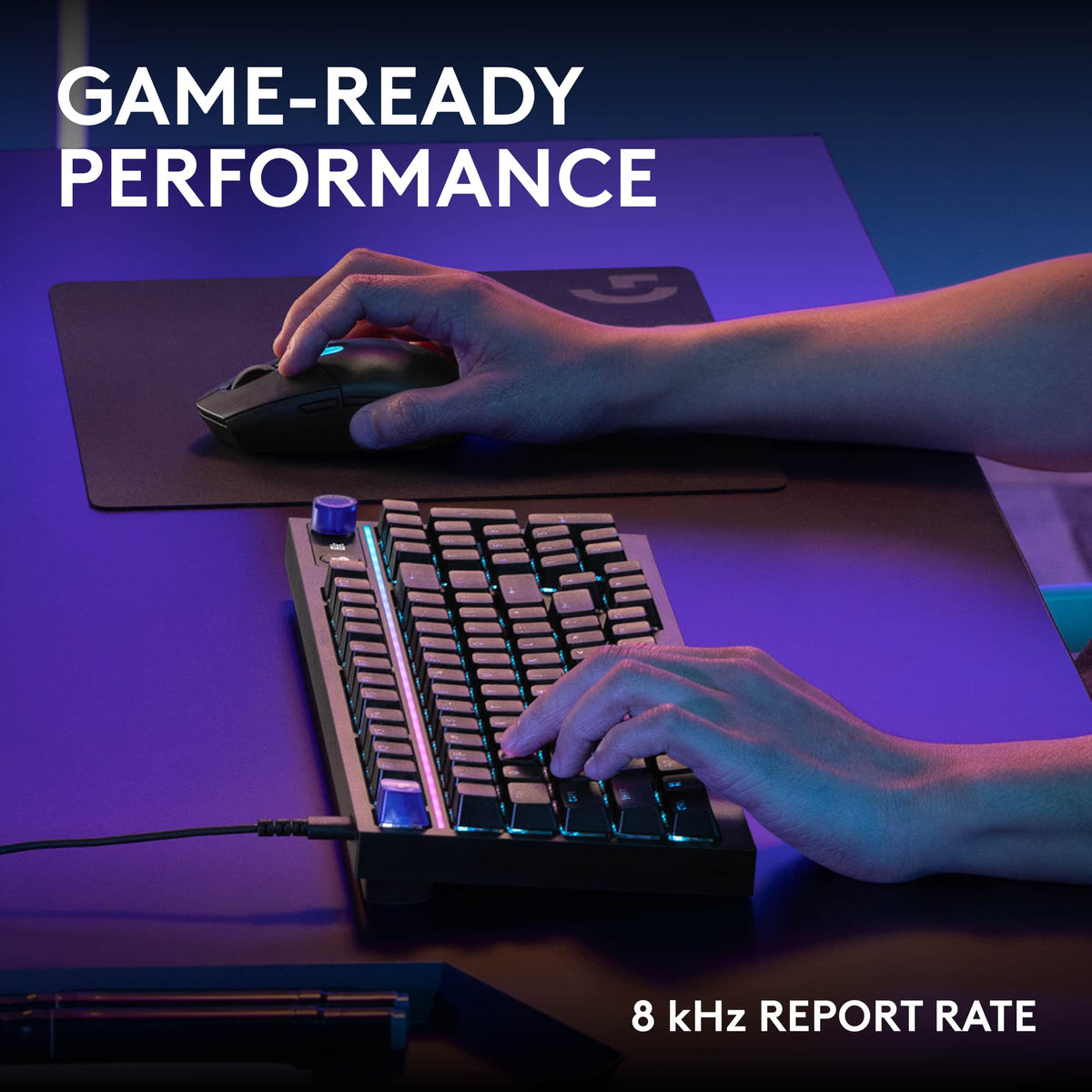 Logitech - G316 X 98 Gaming Wired RGB LIGHTSYNC Keyboard with Hot-Swappable Tactile Switches and Gasket Structure for PC - Black