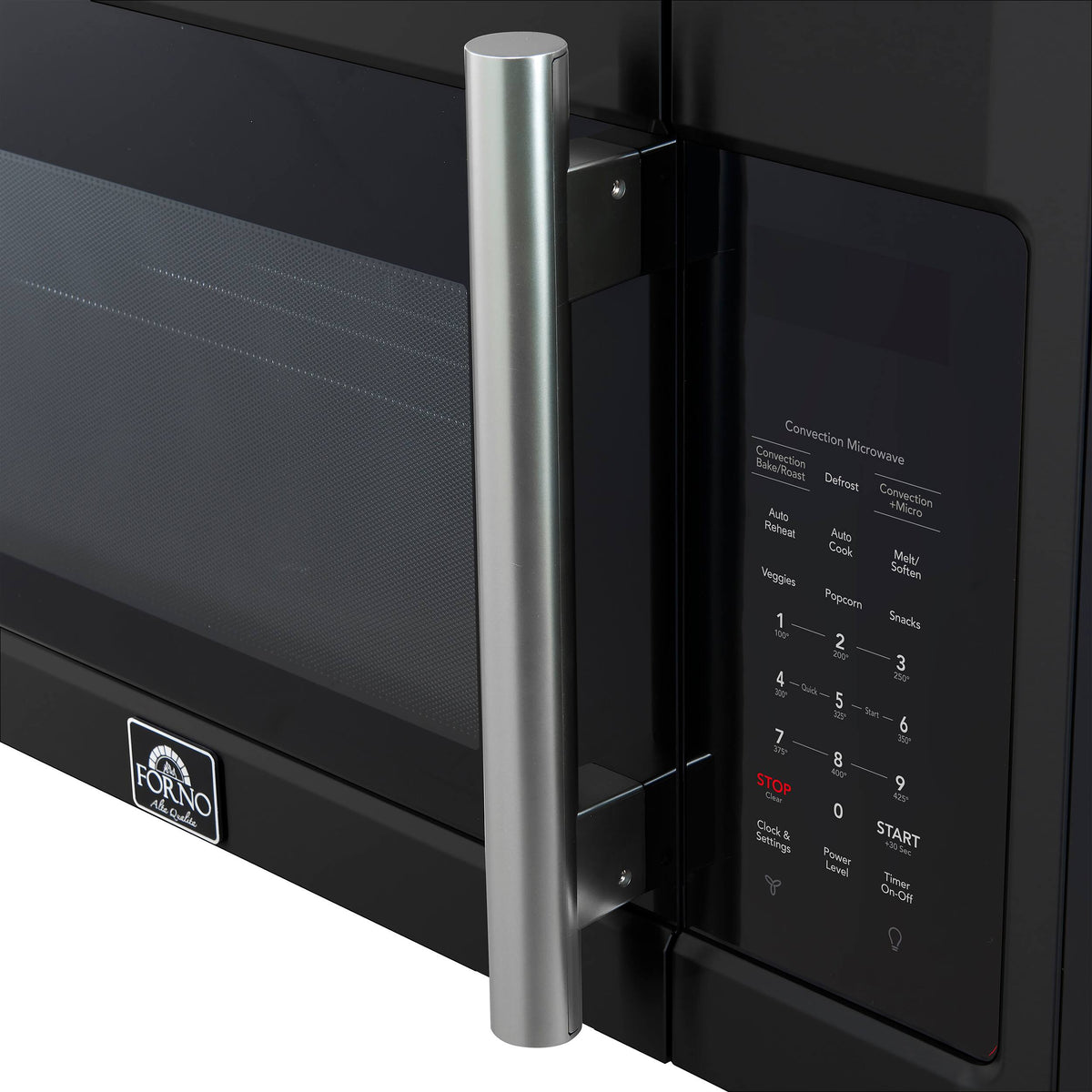 Forno Appliances - Fornace 1.5 Cu. Ft. Convection Over-the-Range Microwave - Black