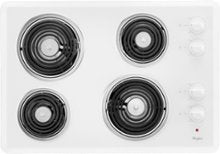Whirlpool - 30 in. Wide 4 element Built-In Electric Cooktop - White