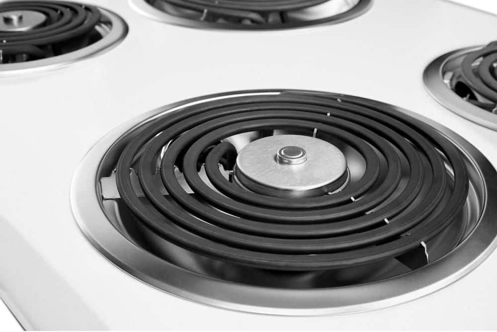 Whirlpool - 30 in. Wide 4 element Built-In Electric Cooktop - White