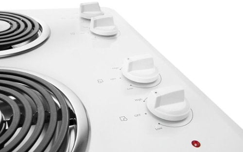 Whirlpool - 30 in. Wide 4 element Built-In Electric Cooktop - White