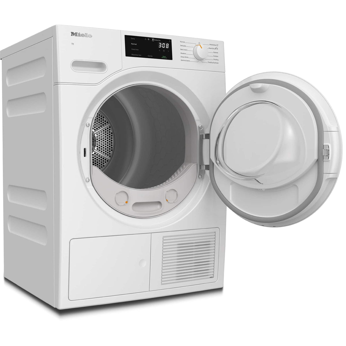 Miele - TXF360WP 24" 4.1 cu ft. Electric Heat Pump Dryer - Lotus White