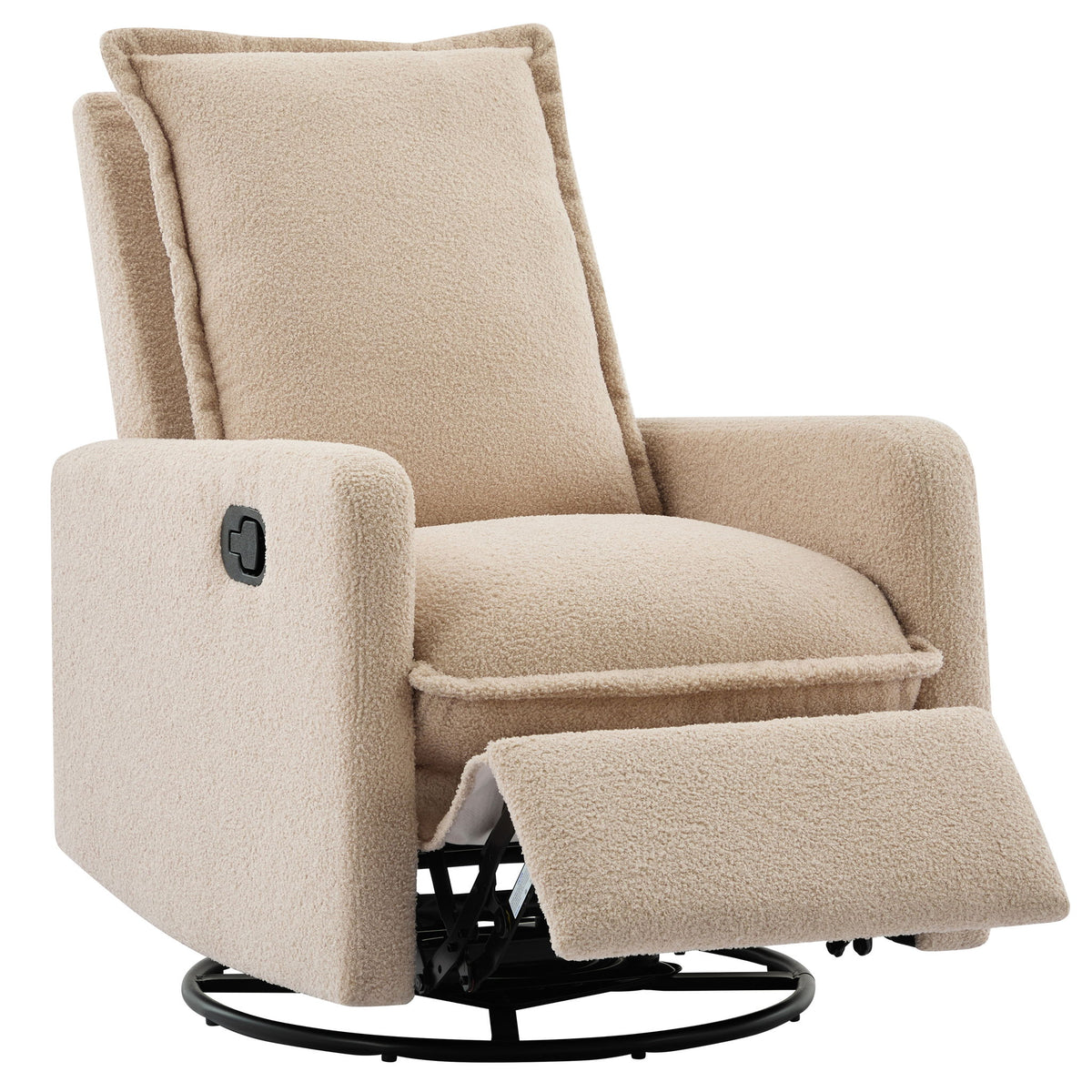 Mecedora reclinable giratoria y deslizante