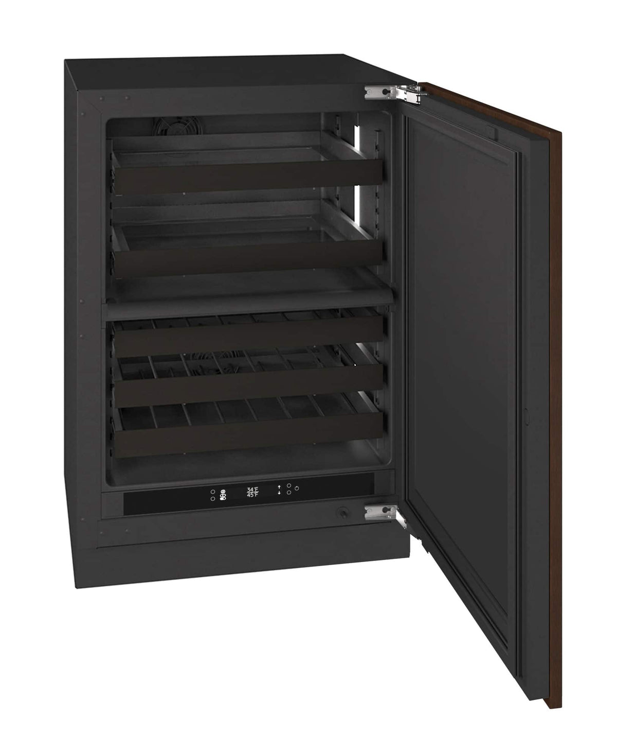U-Line - 24"W. 4.6Cu.Ft. Built-In Dual-Zone Beverage Center-Panel Ready - Integrated Solid