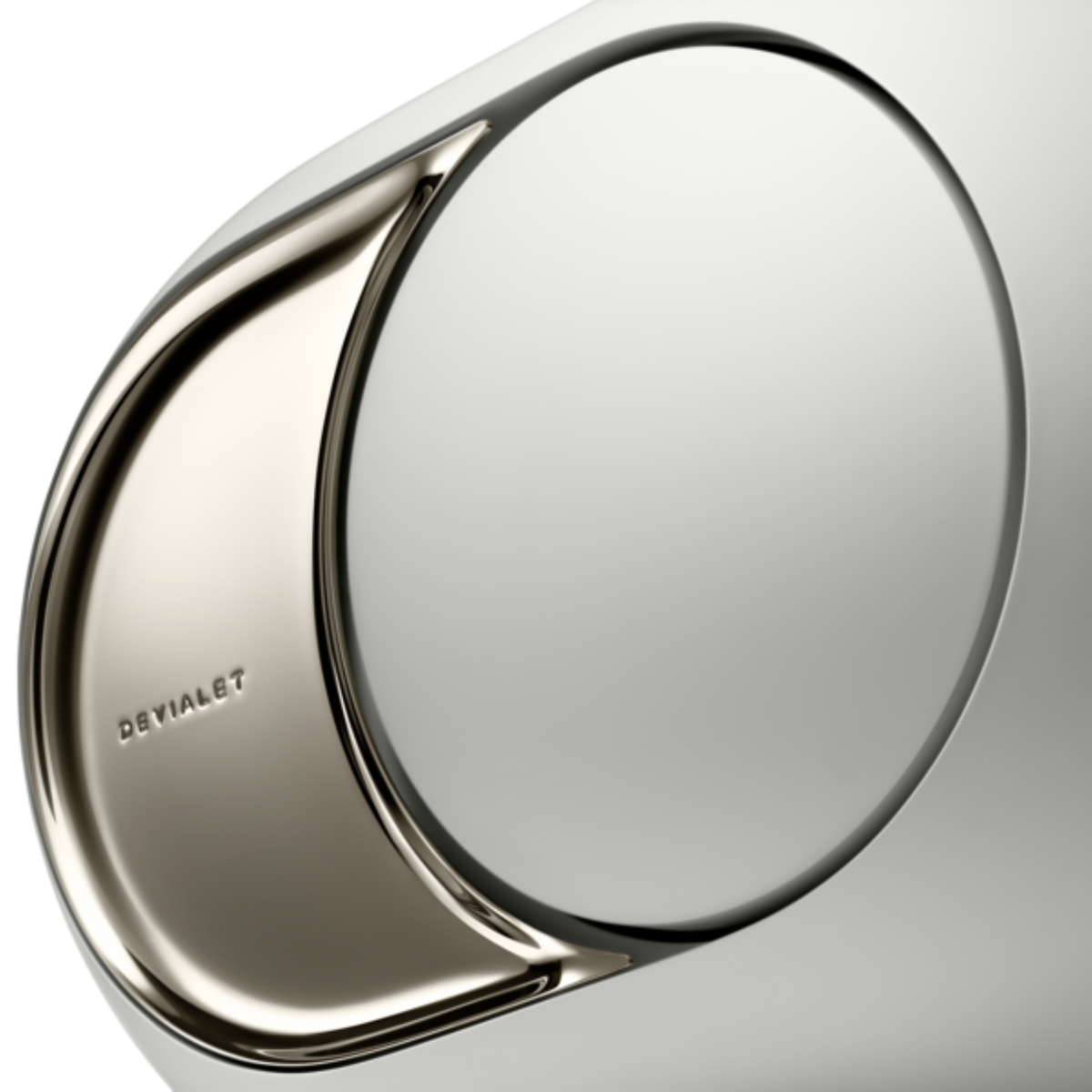 Devialet - Phantom Ultimate 108 dB Wireless Bookshelf Speaker - Light Pearl