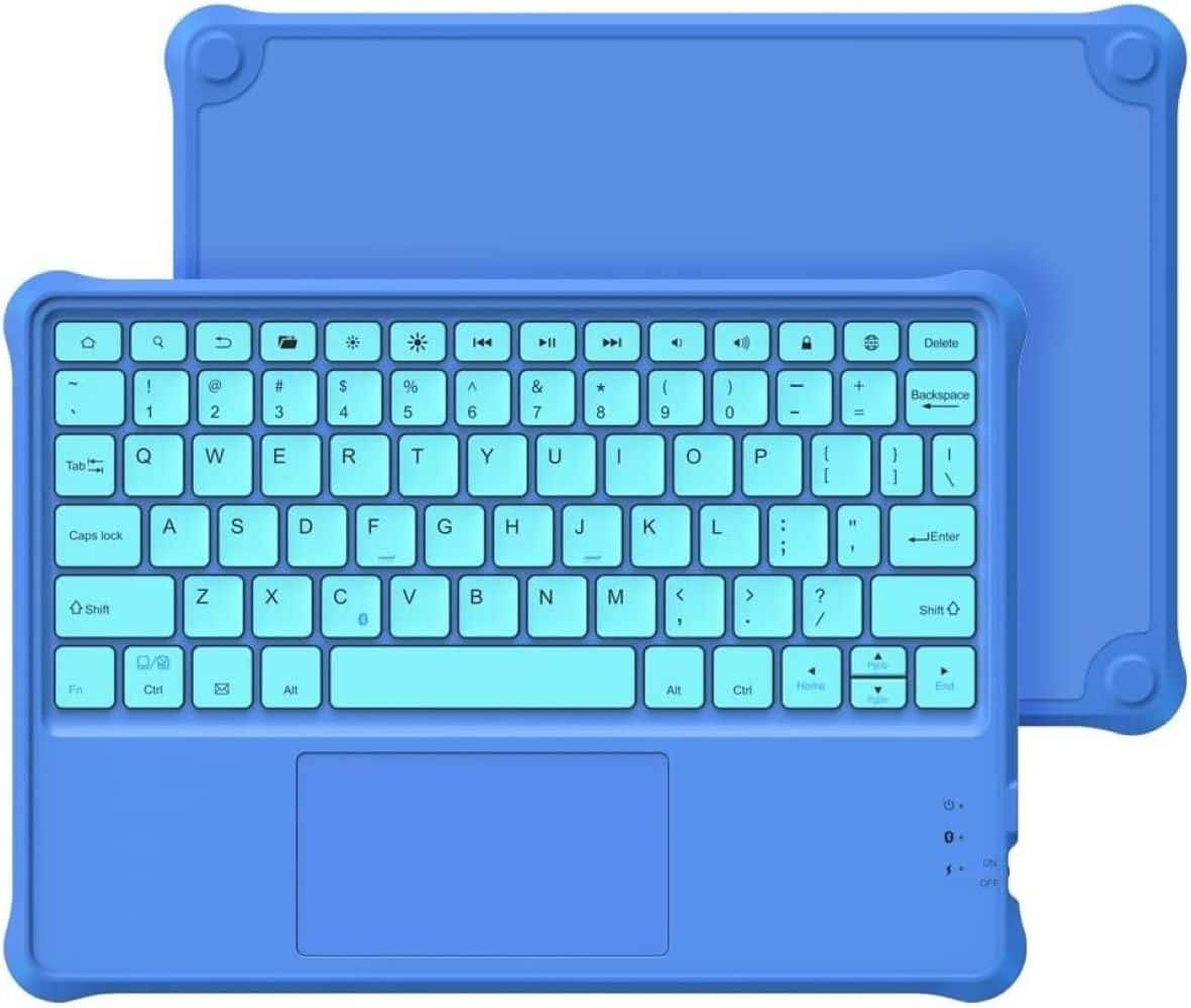 Made for Amazon Kids Bluetooth Keyboard (Comaptible with the Fire HD 10 Kids and Kids Pro tablet) - Blue