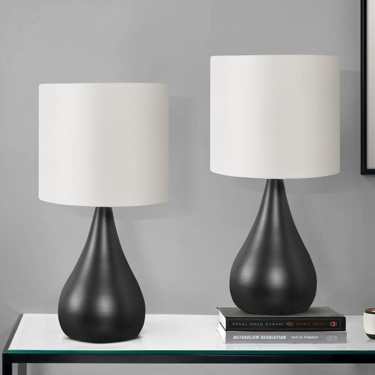 Lighting, Table Lamp, Contemporary (Set of 2) - Black