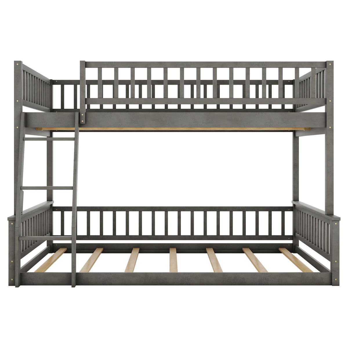 Bunk Bed With Ladder And Guardrails