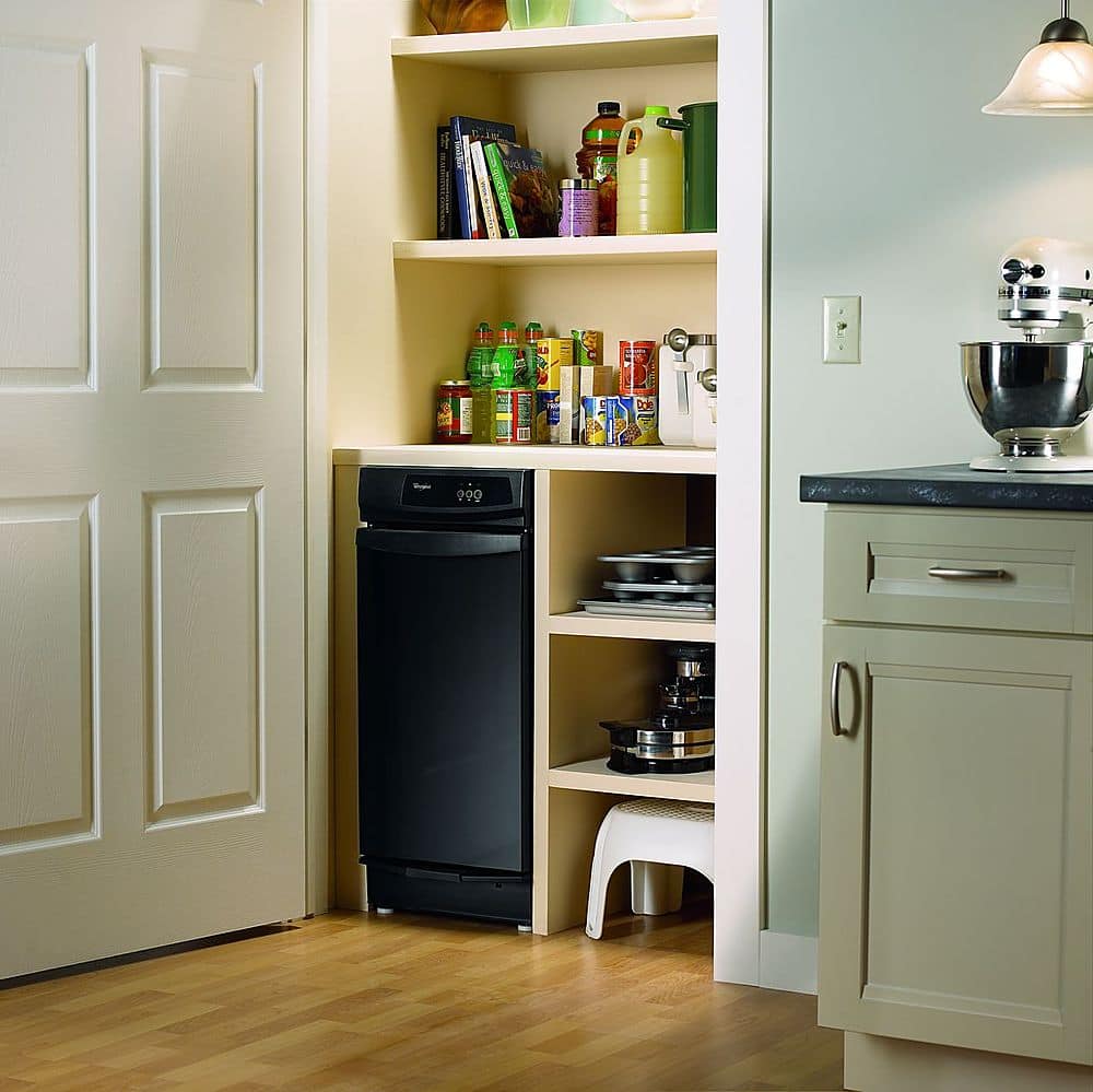 Whirlpool - 1.4 Cu. Ft. Convertible Trash Compactor - Black