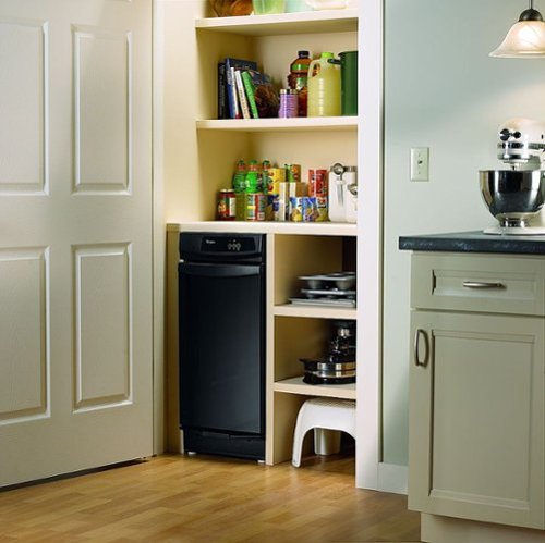 Whirlpool - 1.4 Cu. Ft. Convertible Trash Compactor - Black