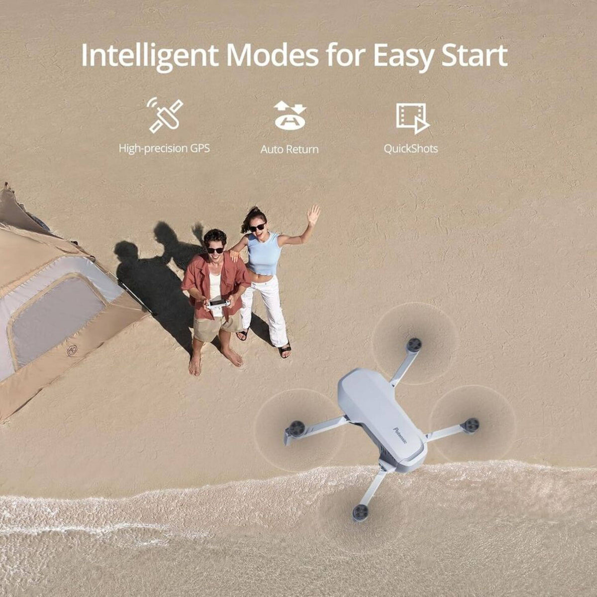 Potensic - ATOM Fly More Combo Drone with Remote Controller - Gray