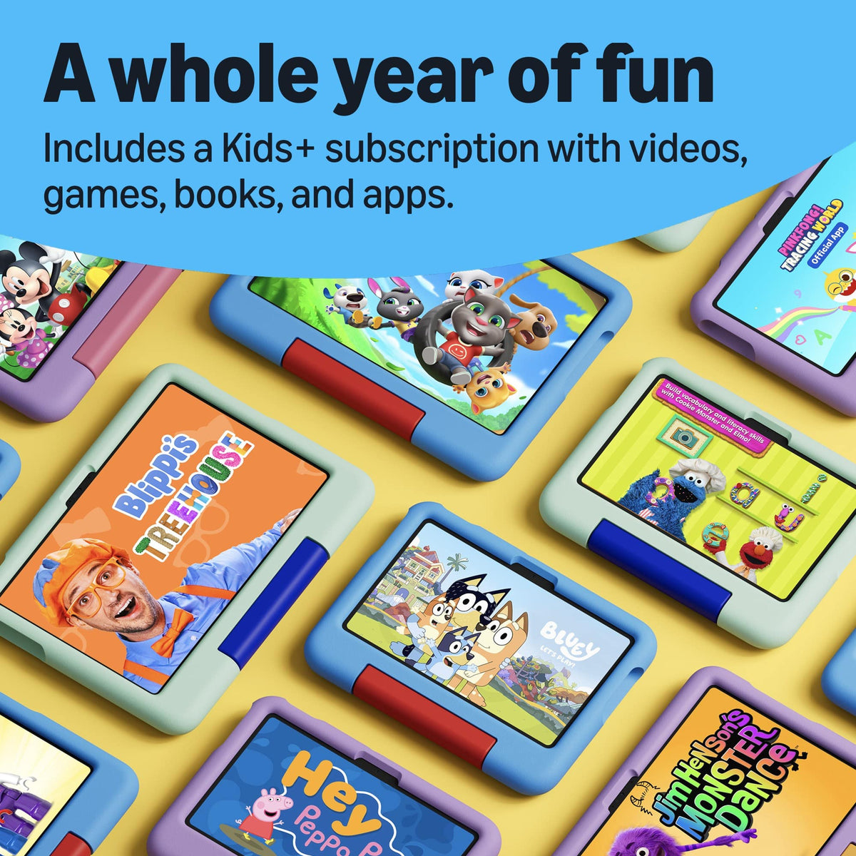 Amazon - Kids Tablet 8 (all-new) ages 3+, 8.7" display, includes 1-year Kids+ content subscription, parental controls - PAW Patrol