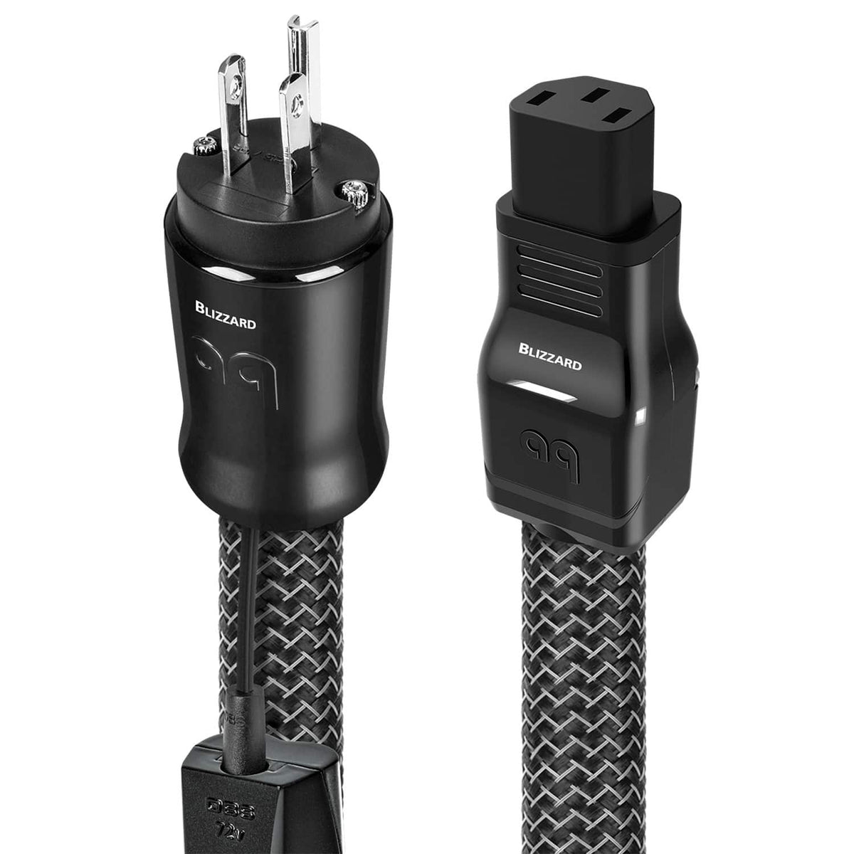 AudioQuest - Blizzard XTRM 6.6' Power Cable with C13 to 3-Prong Wall Plug Connectors - Black