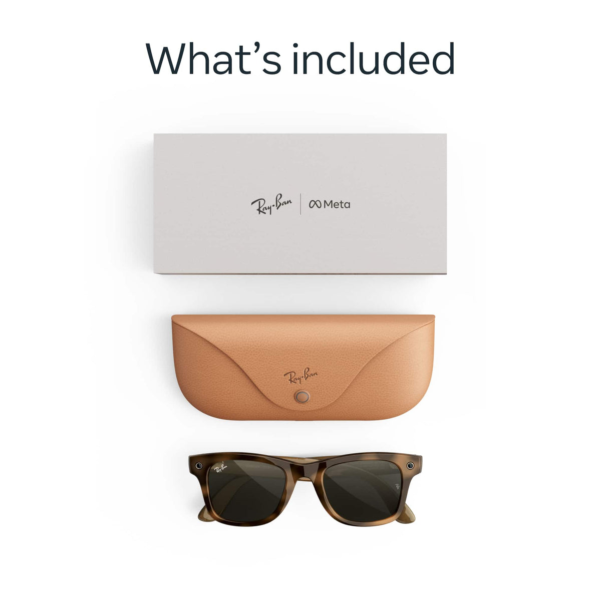 Ray-Ban Meta - (Gen 3) Wayfarer, AI Glasses with Camera - Green Lenses - Havana