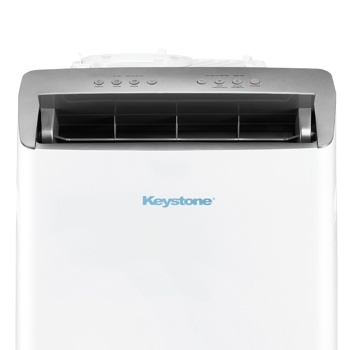Keystone - 14,000 BTU ASHRAE/12,000 BTU DOE Portable Inverter Air Conditioner with Remote Control - White