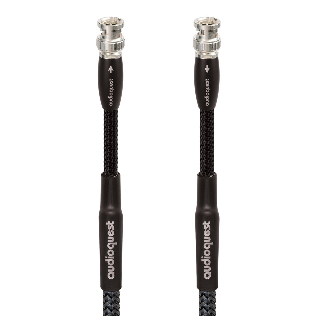 AudioQuest - Carbon Coax 7.75' Digital Digital Audio Cable with RCA to RCA Connectors - Gray on Black
