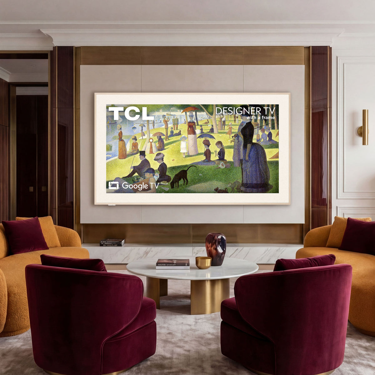 TCL - 75" Class A300L Designer Series 4K QLED TV with Ultra Matte Screen and Flush Wall Mount (2026)