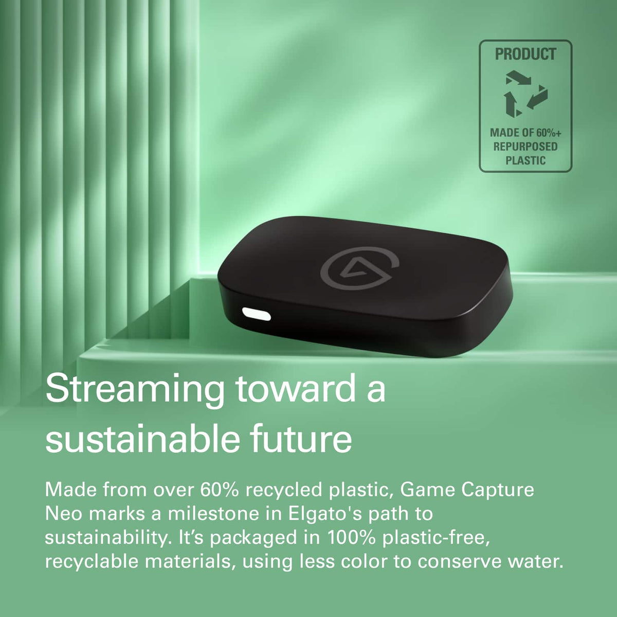 Elgato - Game Capture Neo - 4K60 HDR Passthrough, 1080p60 Capture – For Nintendo Switch 2/PS4/PS5/Xbox/PC/Mac/iOS - Black