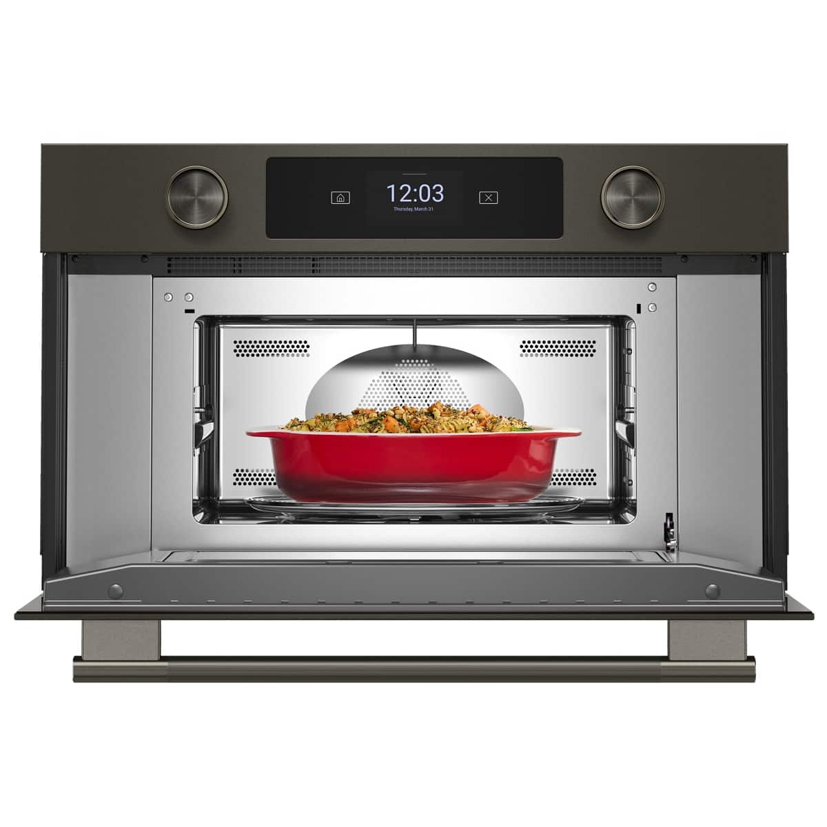 KitchenAid - 1.4 Cu. Ft. Built-In Microwave with Air Fry - Black Ore