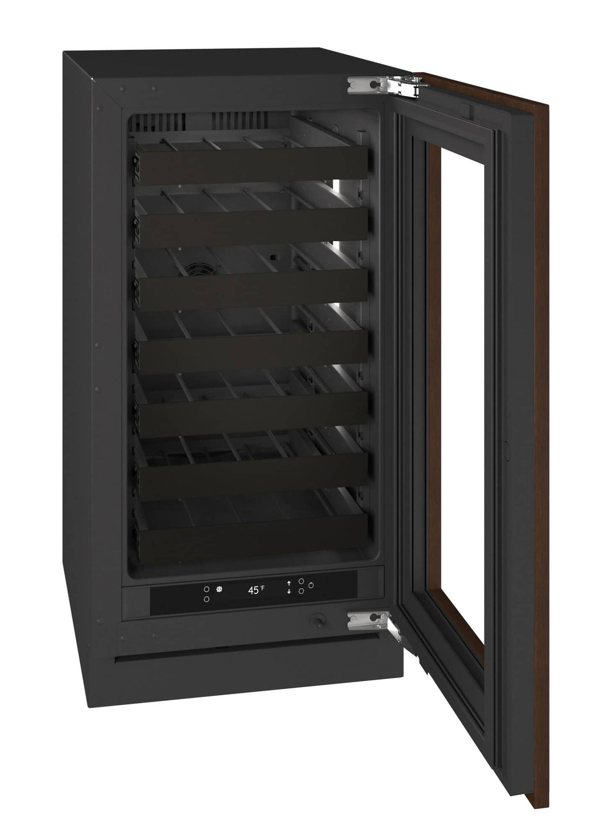 U-Line - 18"W. 3.5 Cu.Ft. Built-In Wine Refrigerator-Panel Ready Frame/Glass - Integrated Frame