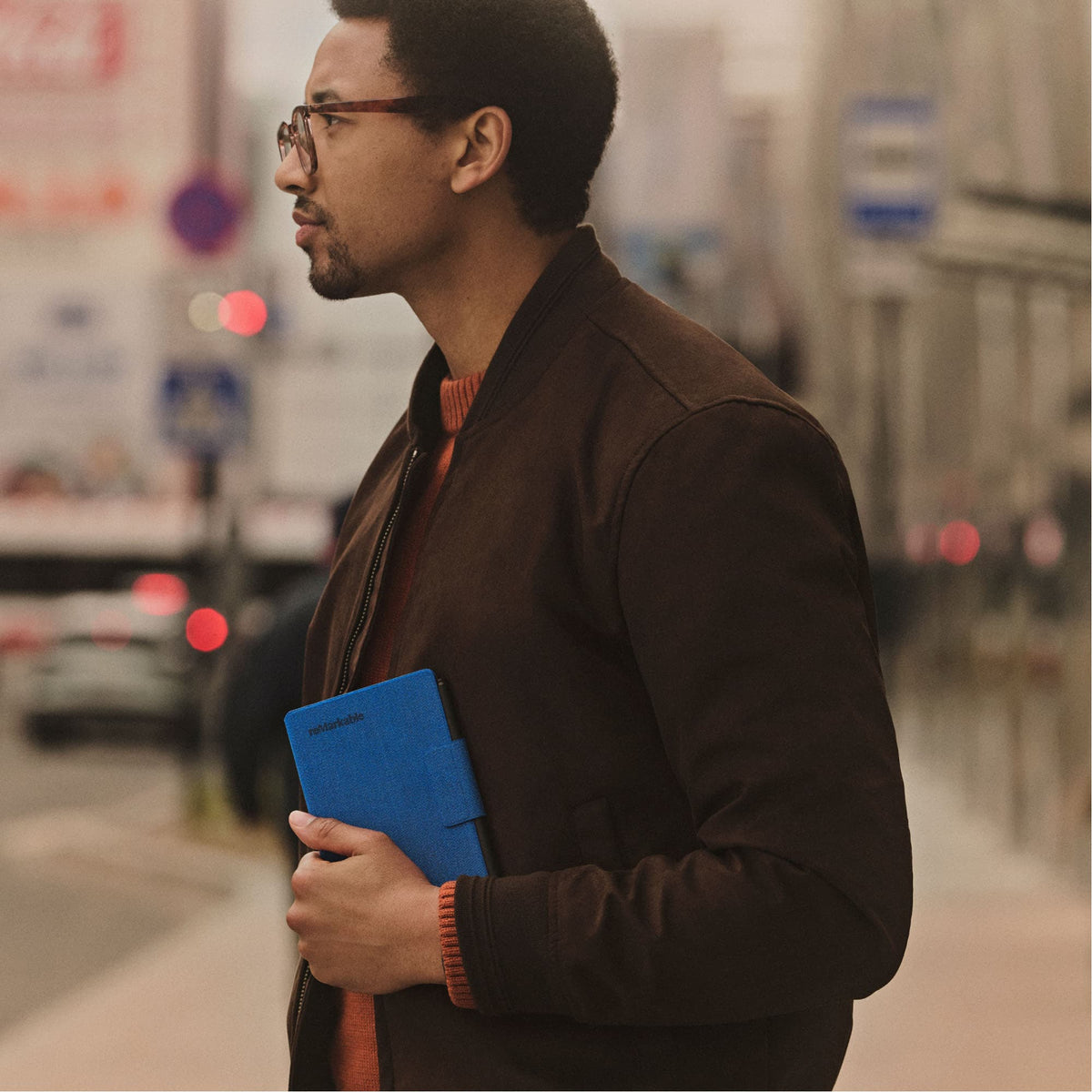 reMarkable - Paper Pro Move - Mosaic weave Book Folio for your 7.3'' paper tablet - Basalt