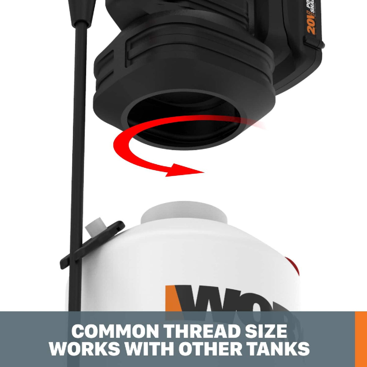 WORX - WG829 20V Power Share Cordless Yard Sprayer Battery and Charger Included - Black