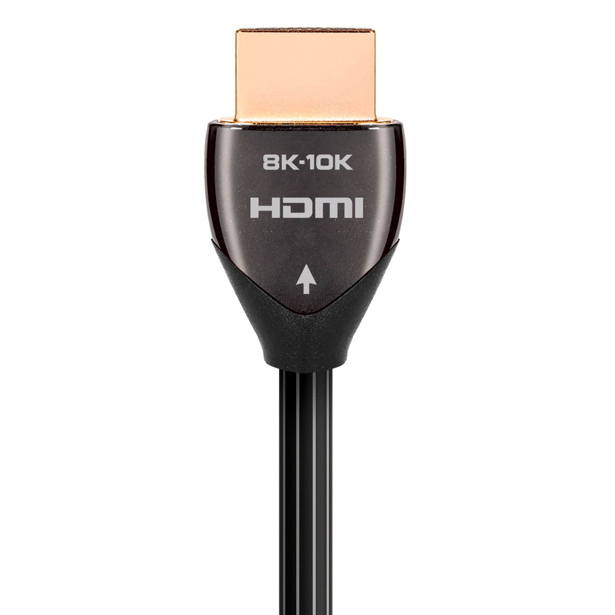AudioQuest - Pearl 48 7.4' 4K-8K-10K 48Gbps In-Wall Rated HDMI Cable - Black with White Stripes