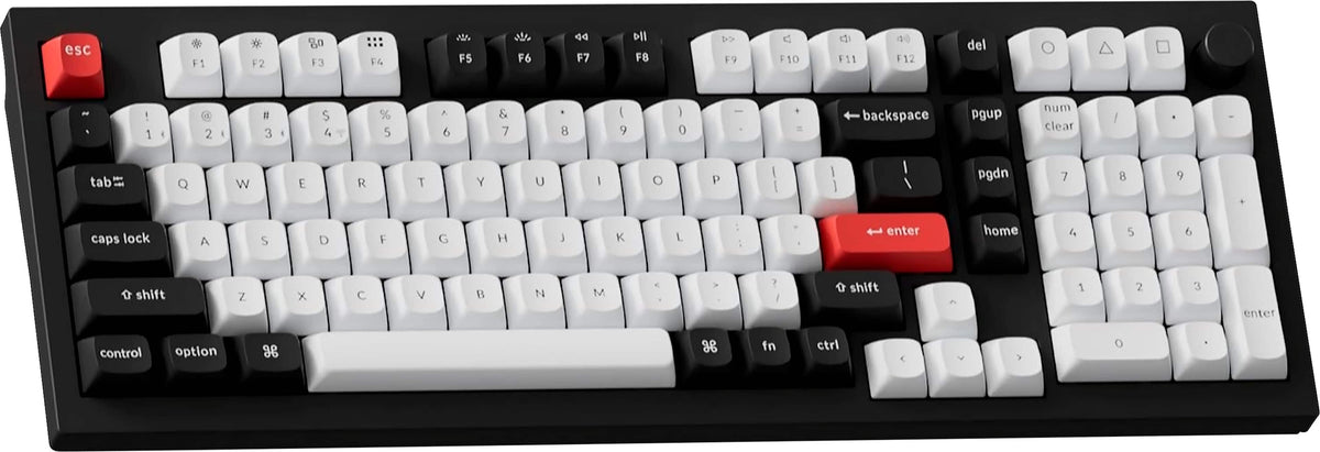 Keychron - Q5 HE Custom 96% Wireless Hall Effect Mechanical Switch Gaming Keyboard with Programmable QMK Launcher Software - Black