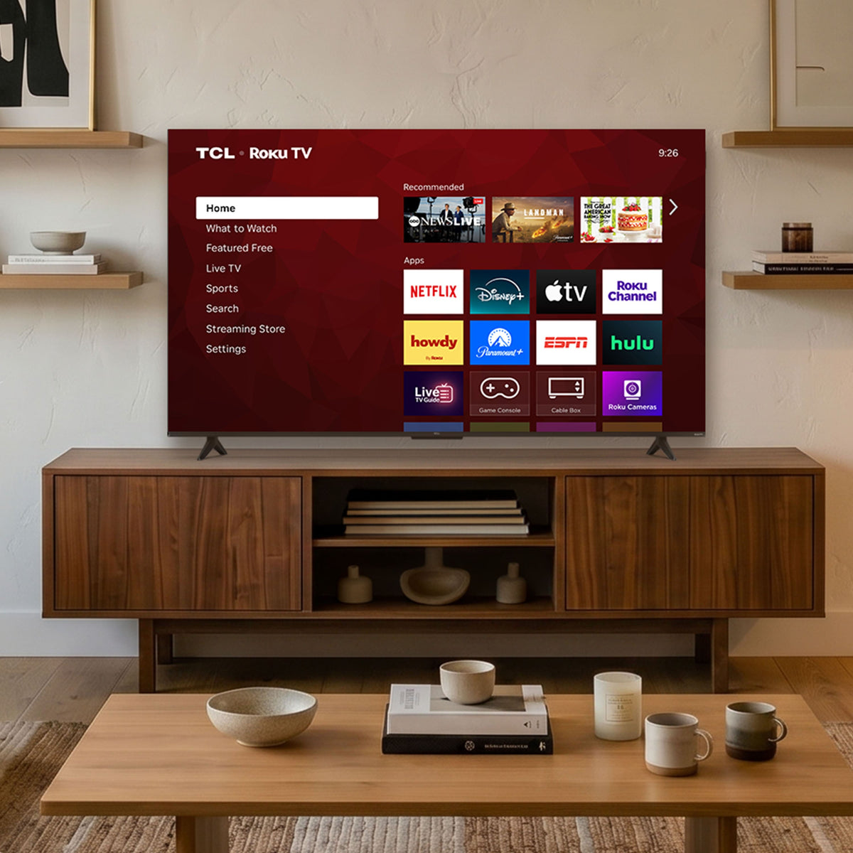 TCL - 85" Class S55LR Series 4K UHD HDR LED Smart TV with Roku TV (2026)
