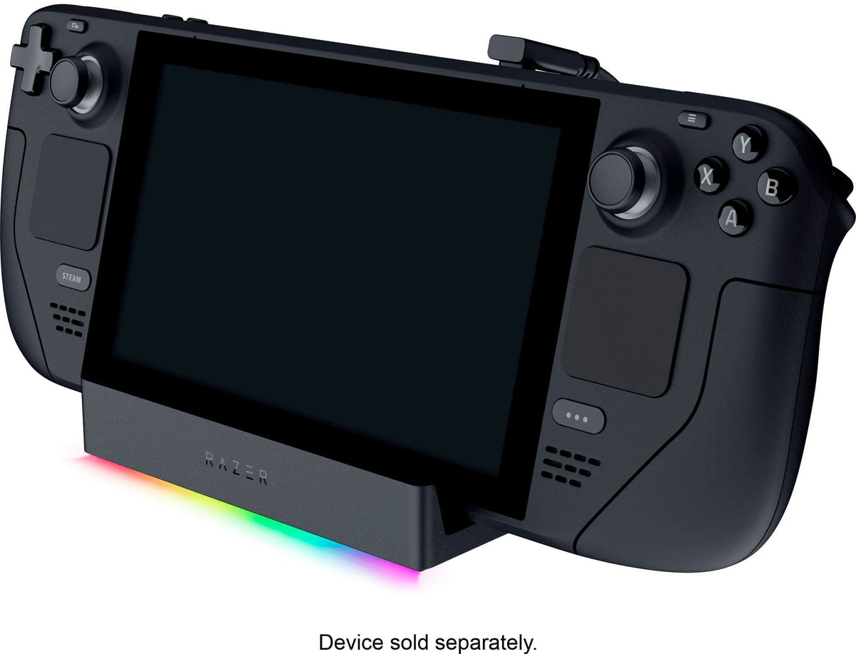 Razer - Handheld Dock Chroma with 100W Power Delivery for Mobile Gaming or Tablet Devices - Black