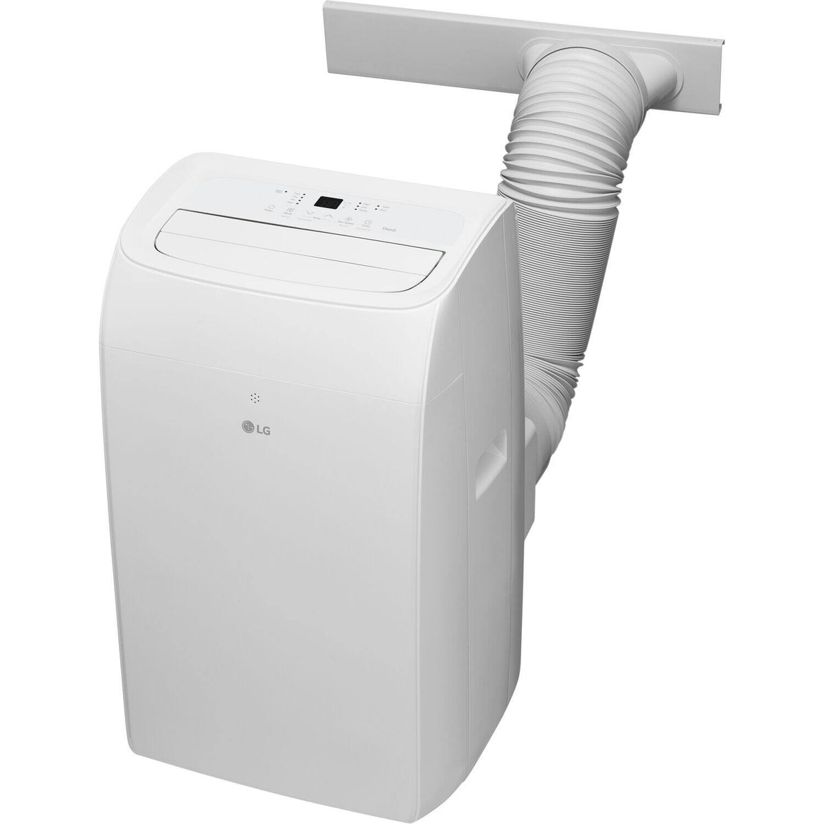 LG - 450 Sq. Ft. 10,200 BTU DOE Smart Portable Air Conditioner with Supplemental Heater - White