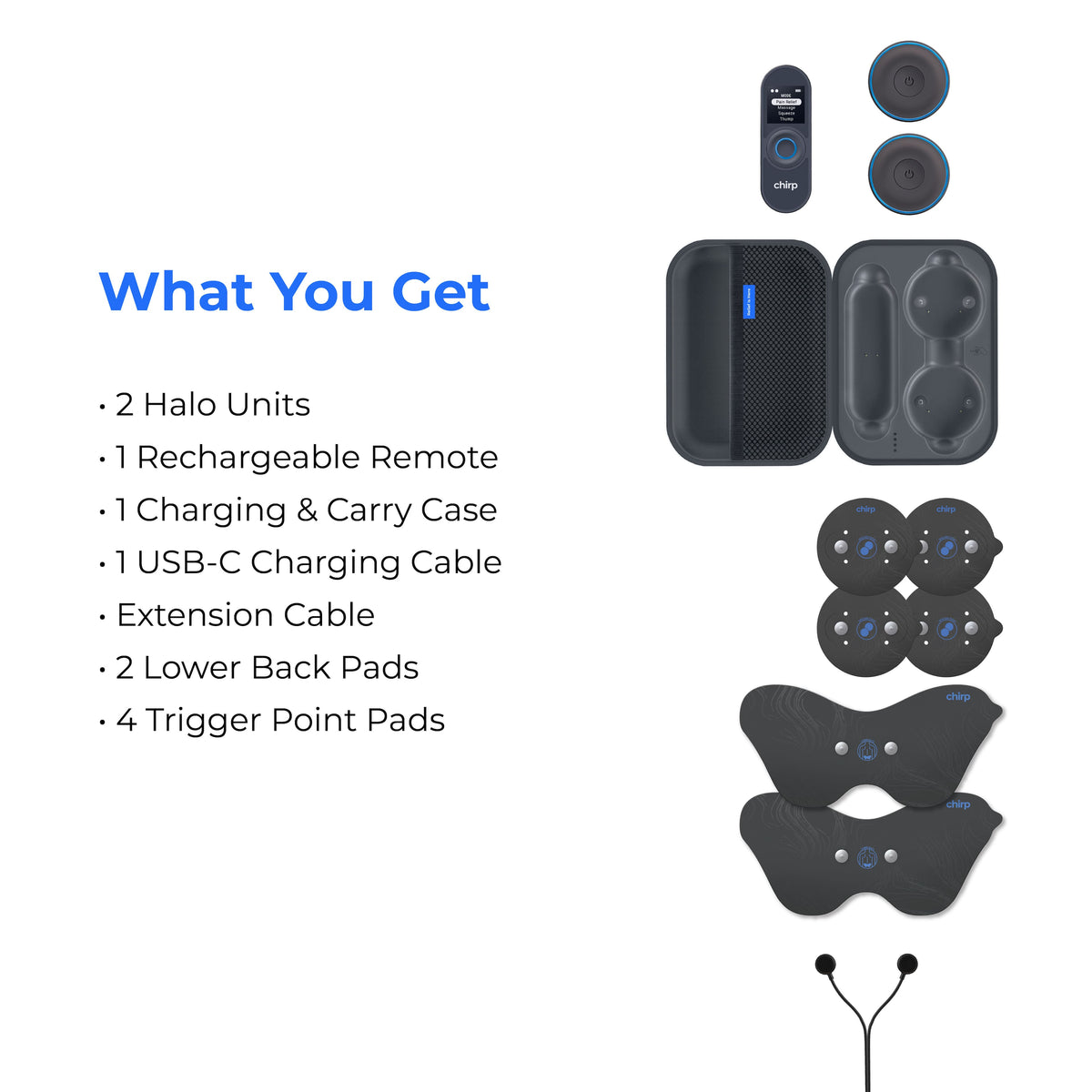 Chirp - Halo Wireless Muscle Stimulator (Double) - Slate