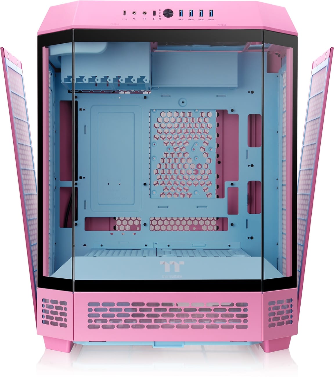 Thermaltake - The Tower 600 Mid Tower ATX PC Case - Bubble Pink
