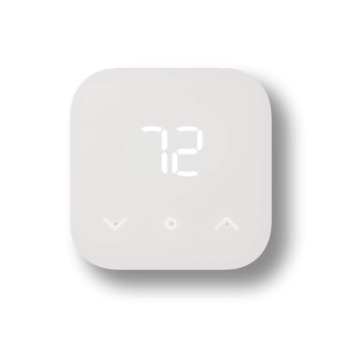 Amazon - Smart Thermostat – Save money and energy - Works with Alexa and Ring - C-wire required - White