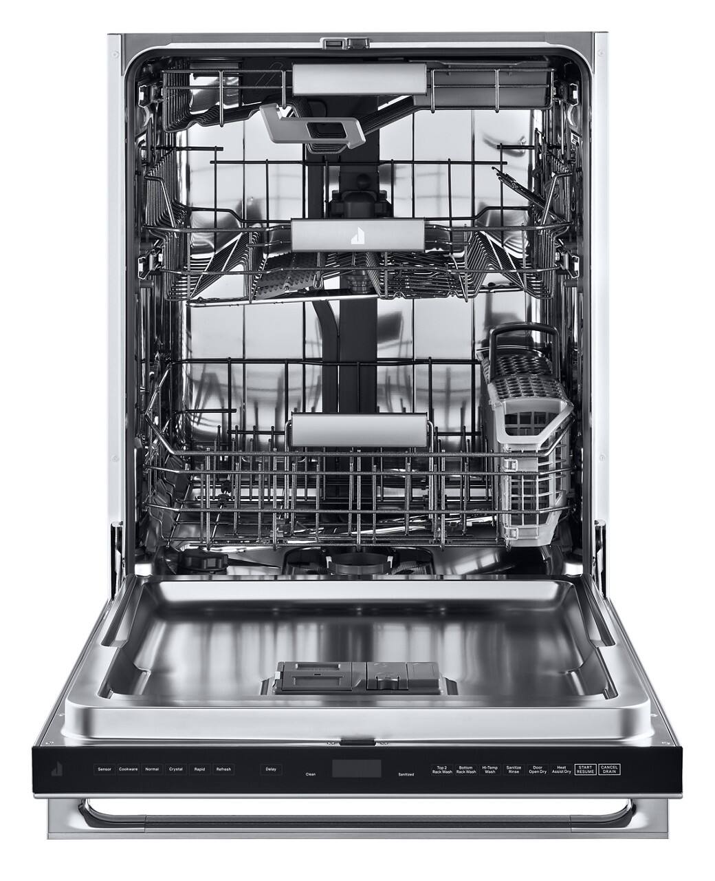 JennAir - Top Control Built-In Stainless Steel Tub Dishwasher with 3rd Rack and 38 dBA - Stainless Steel