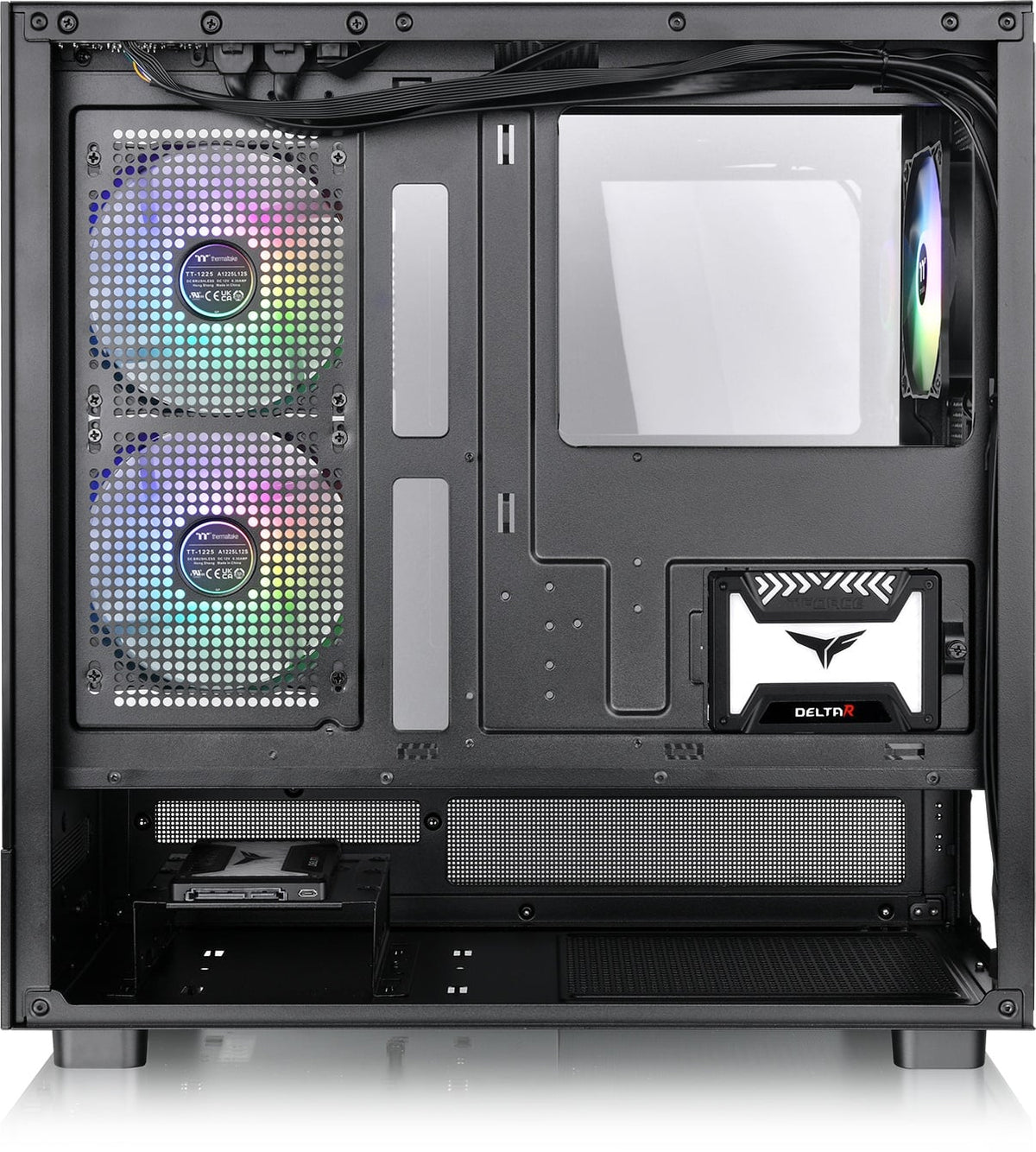 Thermaltake - View 270 Plus TG ARGB Mid Tower E-ATX PC Case - Black