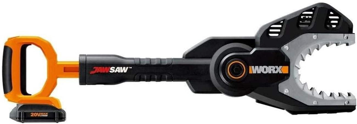 WORX - JAWSAW 20V 6" Cordless Plunging Chainsaw with Automatic Chain-Tensioning (1 x 2.0 Ah Battery and 1 x Charger) - Black