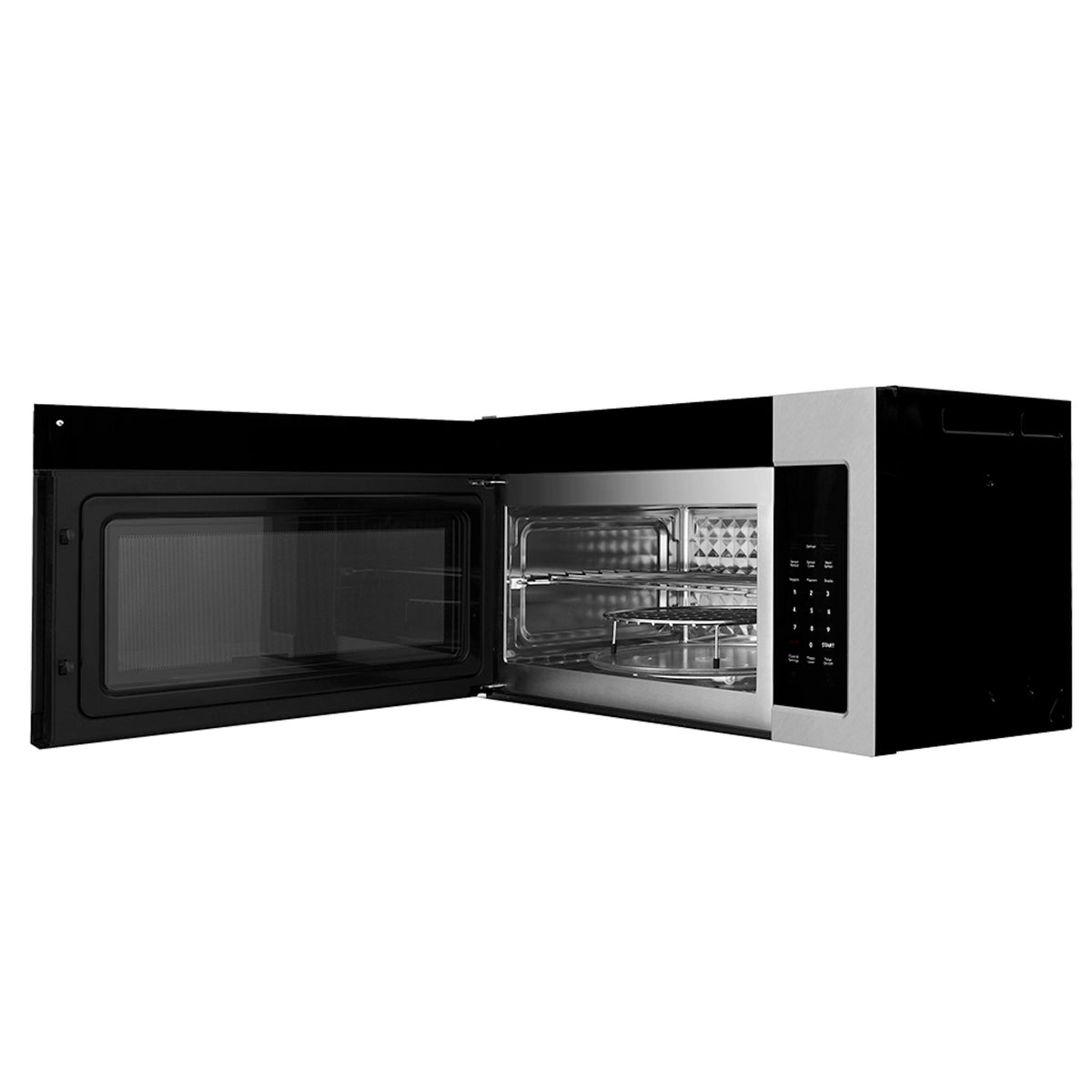 ZLINE - 30 in. 1.5 cu. ft. Over-The-Range Convection Microwave Oven with Sensor Cooking in Satin Stainless w/ Traditional Handle - Satin Stainless Steel
