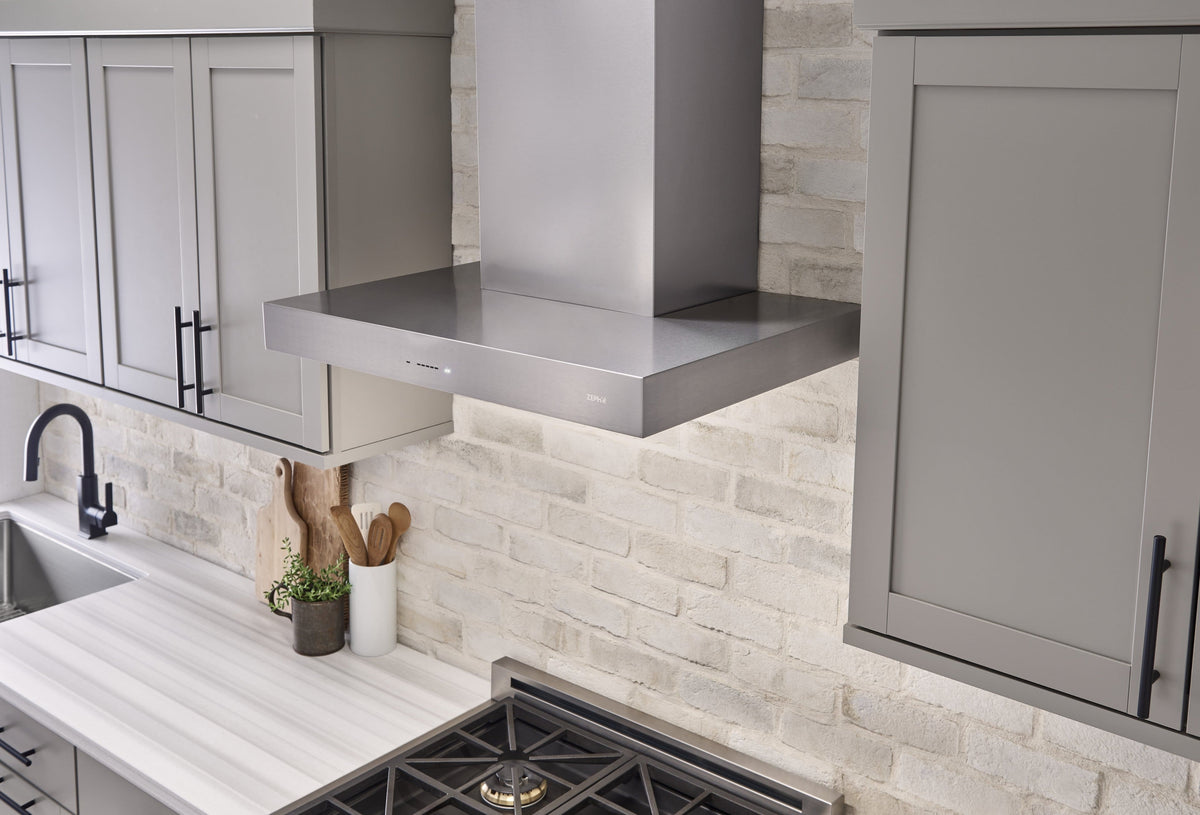 Zephyr - 36 inches - Convertible - Wall Range Hood - Stainless Steel