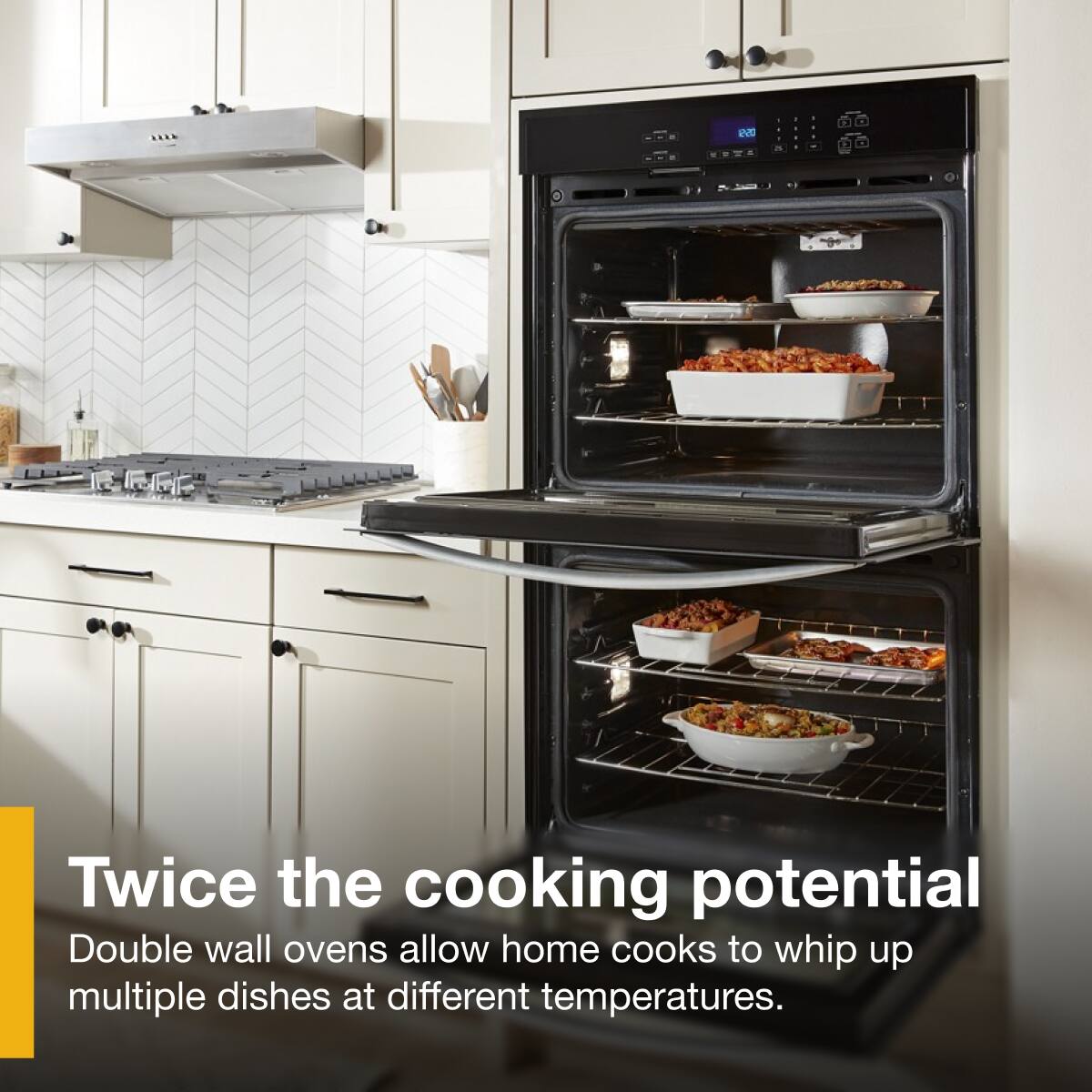 Whirlpool - 10.0 Total Cu. Ft. Double Self-Cleaning Wall Oven - Stainless Steel