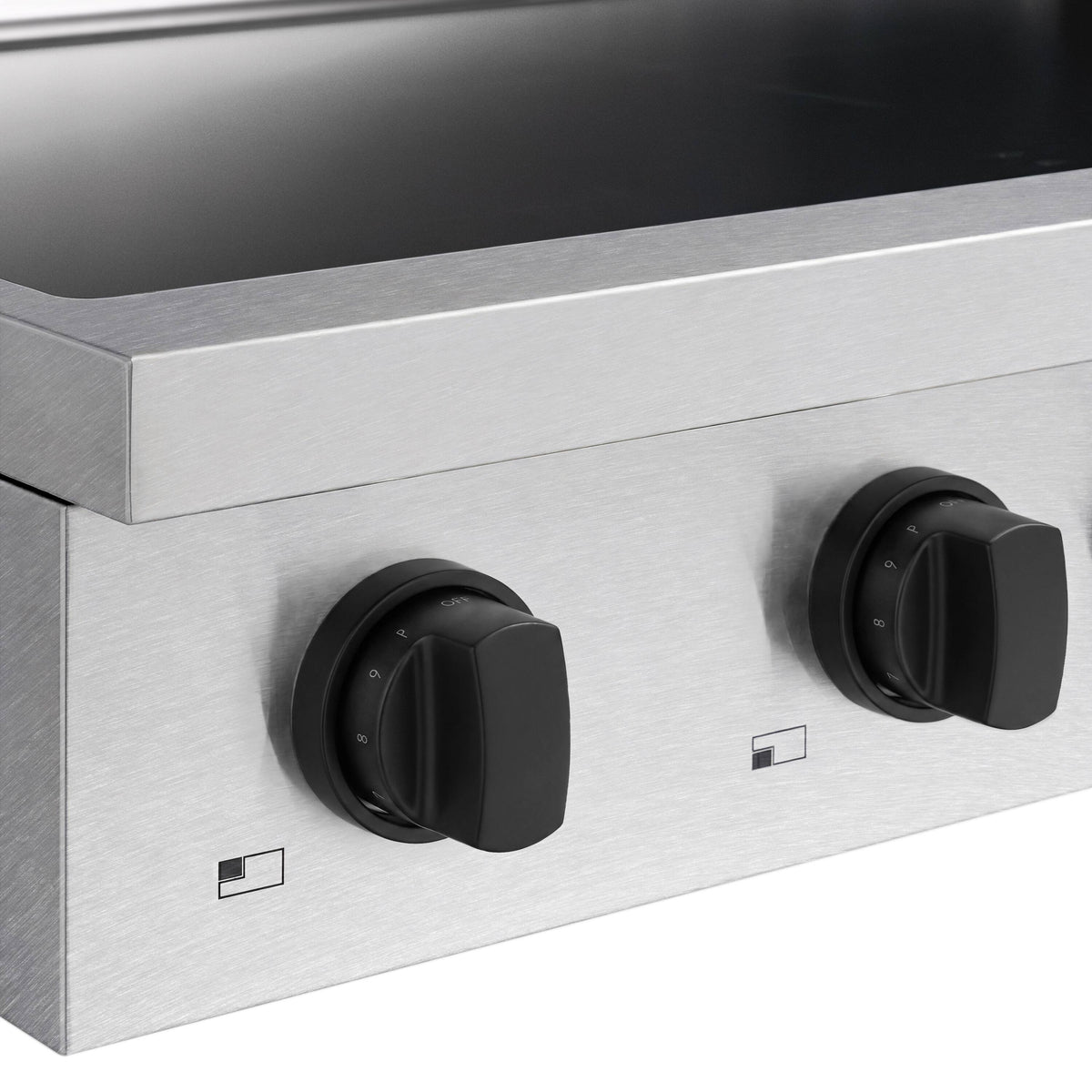 ZLINE - Autograph 30 in. Paramount Built-in Induction Rangetop with 4 Element Cooktop in Satin Steel & Matte Black Accents - Satin Stainless Steel