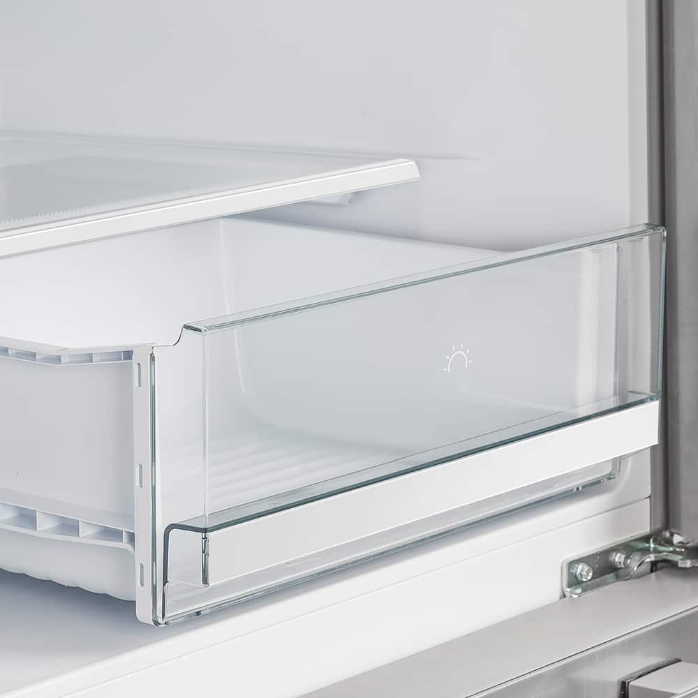 Forno Appliances - Moena 19.2 Cu. Ft. Built-In French Door Refrigerator with Decorative Trim Grill - Stainless Steel VCM