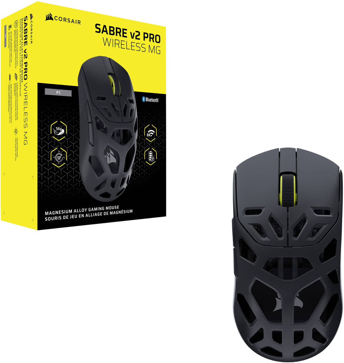 CORSAIR - SABRE v2 PRO Wireless FPS MG Gaming Mouse - Wireless - Black