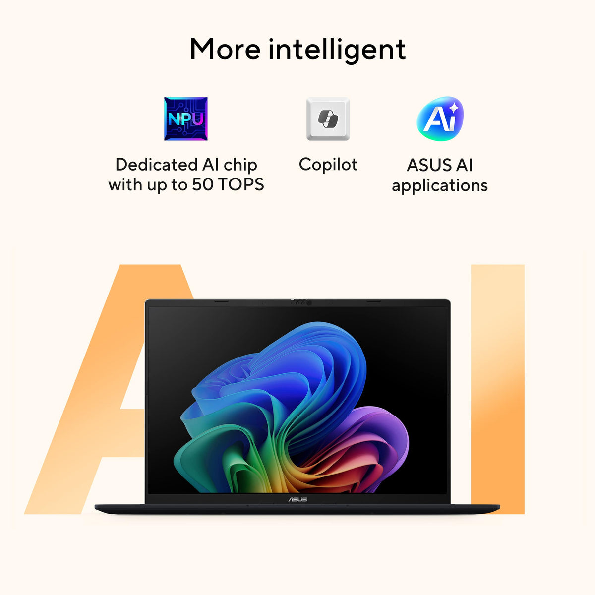 ASUS - Vivobook 18 18" WUXGA Laptop - AMD Ryzen AI 9 465 Processor - 32GB RAM - 1TB SSD - Copilot+ PC - Quiet Blue