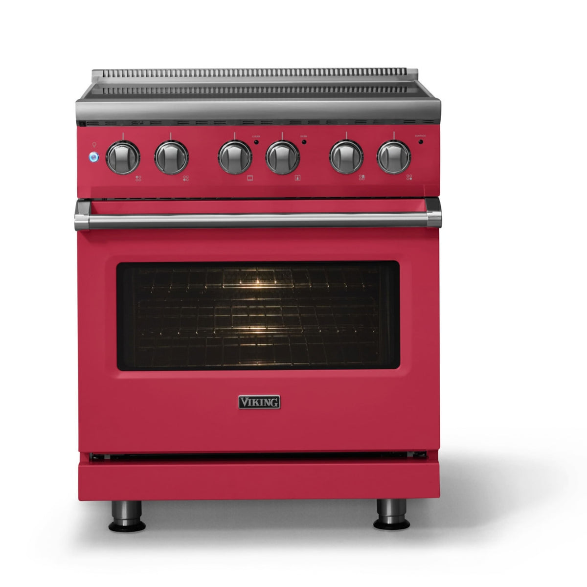 Viking - 30"W. Pro5S 4.7 Cu. Ft. Freestanding 4 Element Electric Convection Range - Valentine