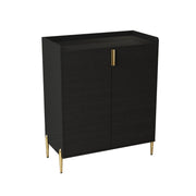 Mueble Bar Para Vinos Con Estante Ajustable, Aparador De 2 Puertas Con Bisagras De Cierre Suave Y Patas