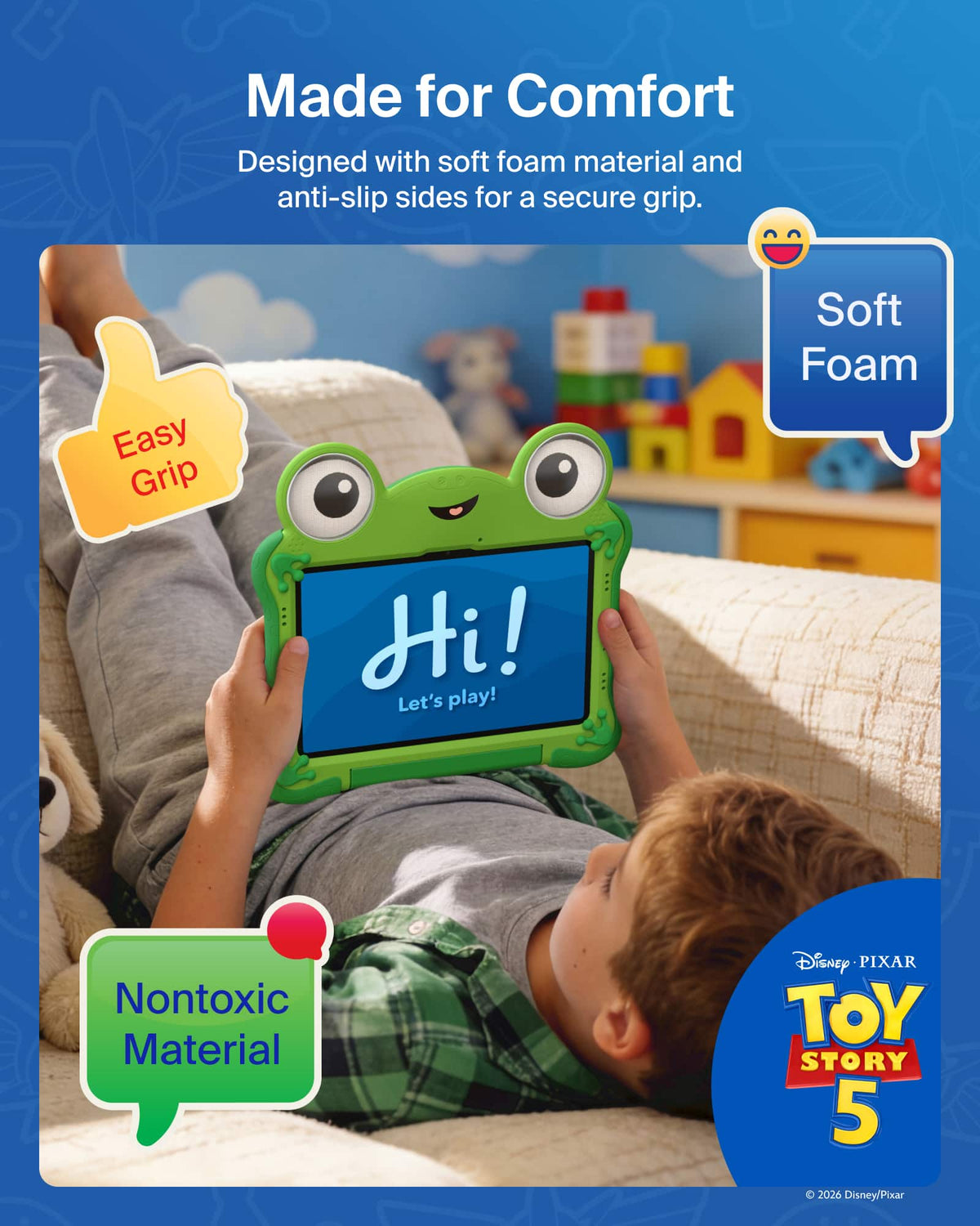 Belkin - Disney Pixar Toy Story 5 Lilypad Inspired Samsung Case (A11+) with Handle & Kickstand - Green