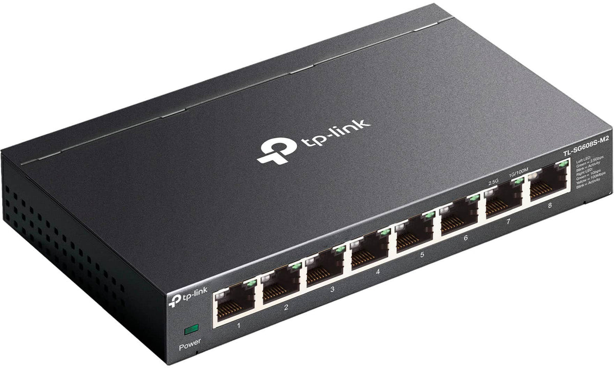 TP-Link - 8-Port 2.5G Multi-Gigabit Desktop Switch - Black