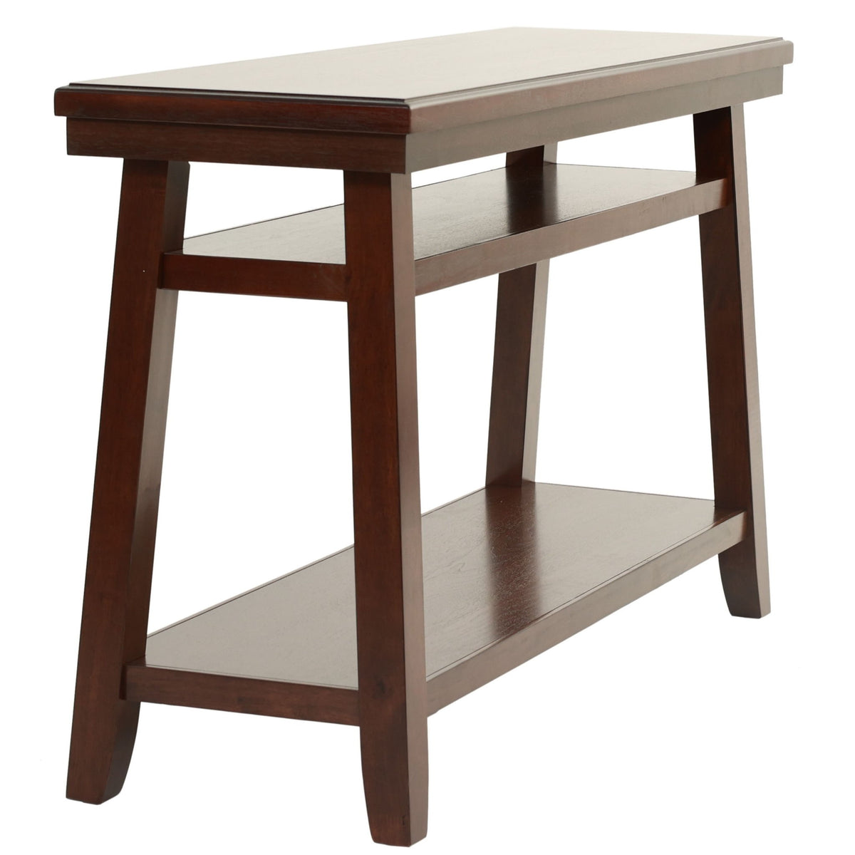 Mesa con estante de almacenamiento debajo