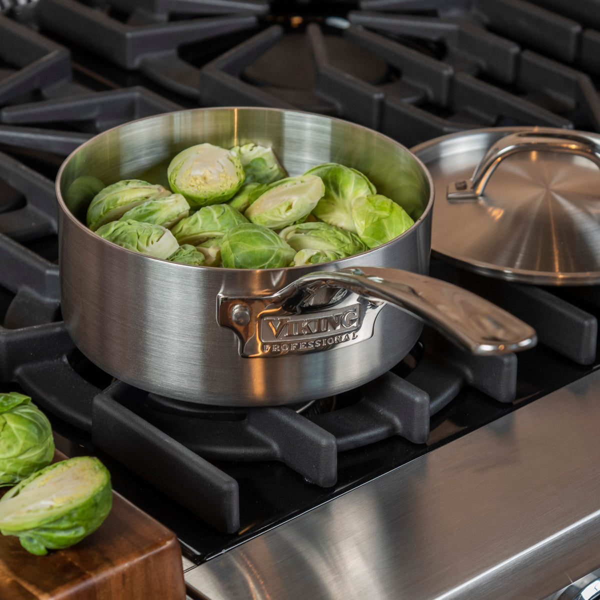 Viking - Professional 5 Ply, 10 Piece Cookware Set- Satin - Stainless Steel
